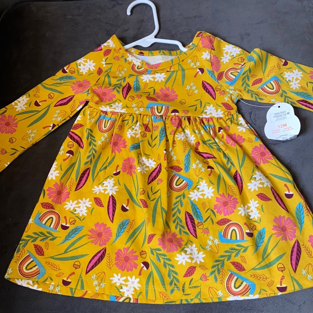 New with tag baby girl dress size 12 months
